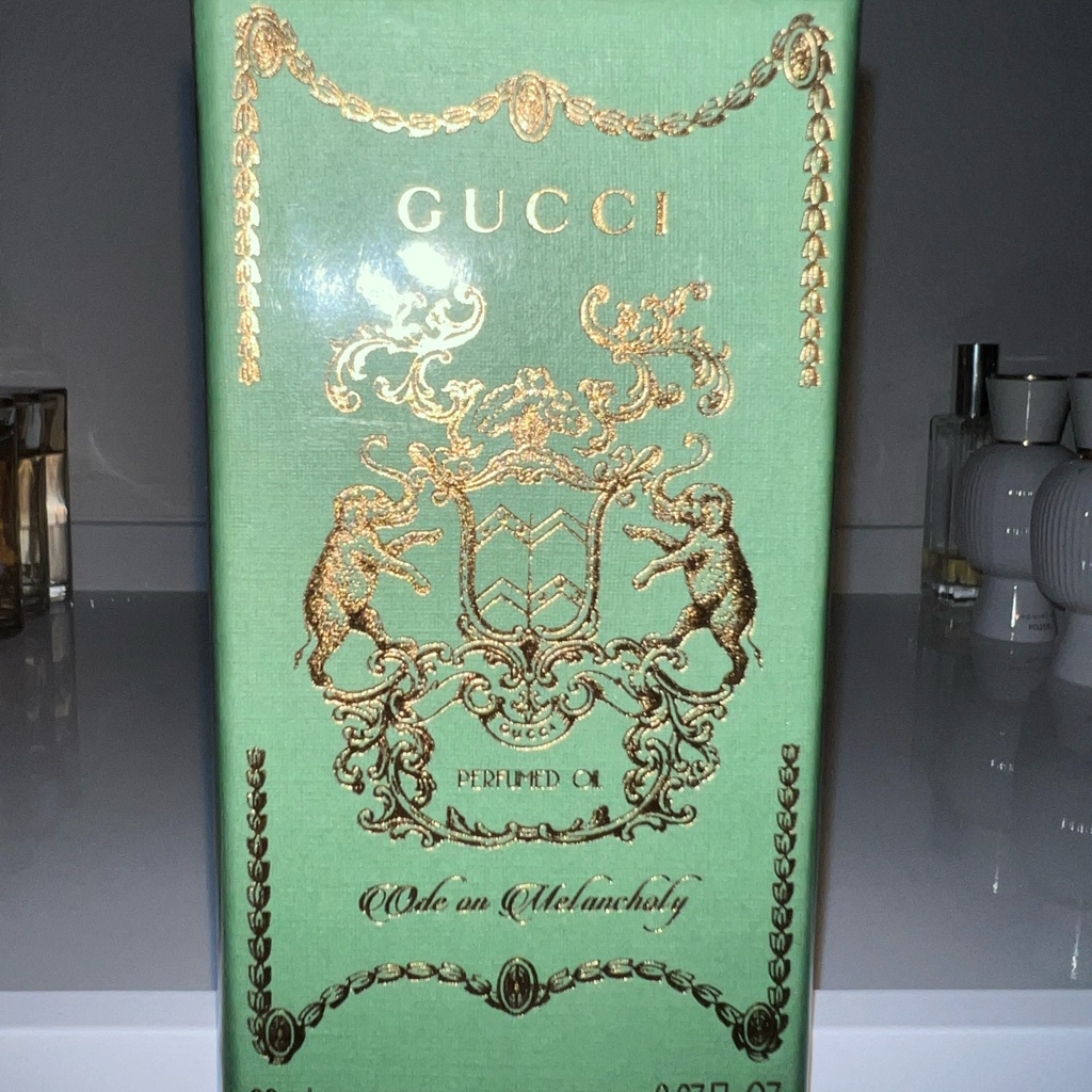 Gucci Mint Green  Gold Fragrance Box